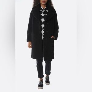 Stand studio Camille cocoon coat black size 36 size small